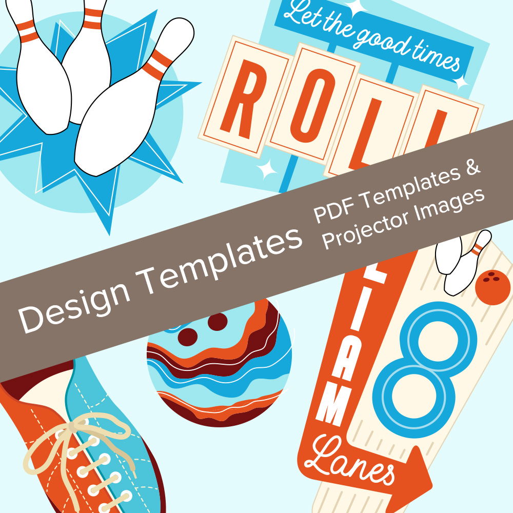 Design Templates Retro Bowling Cookies Sugarcat Cookies design-templates-retro-bowling-cookies-sugarcat-cookies